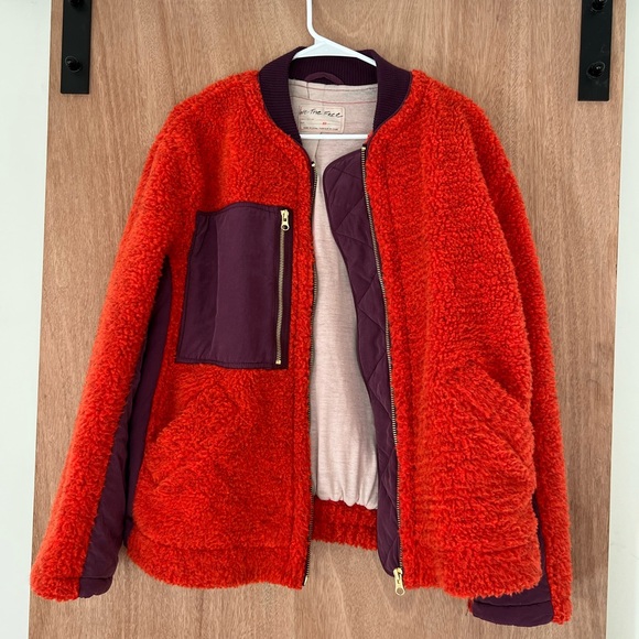 Free People Orange and Purple Jacket - Picture 3 of 9